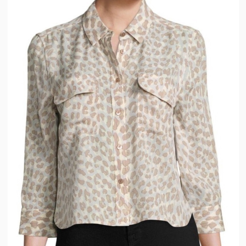 Equipment signature crop Blouse